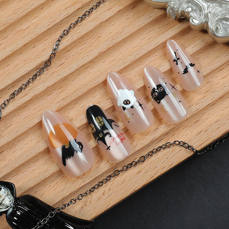 Halloween-Themen Nagelkunst Press-On Kollektion