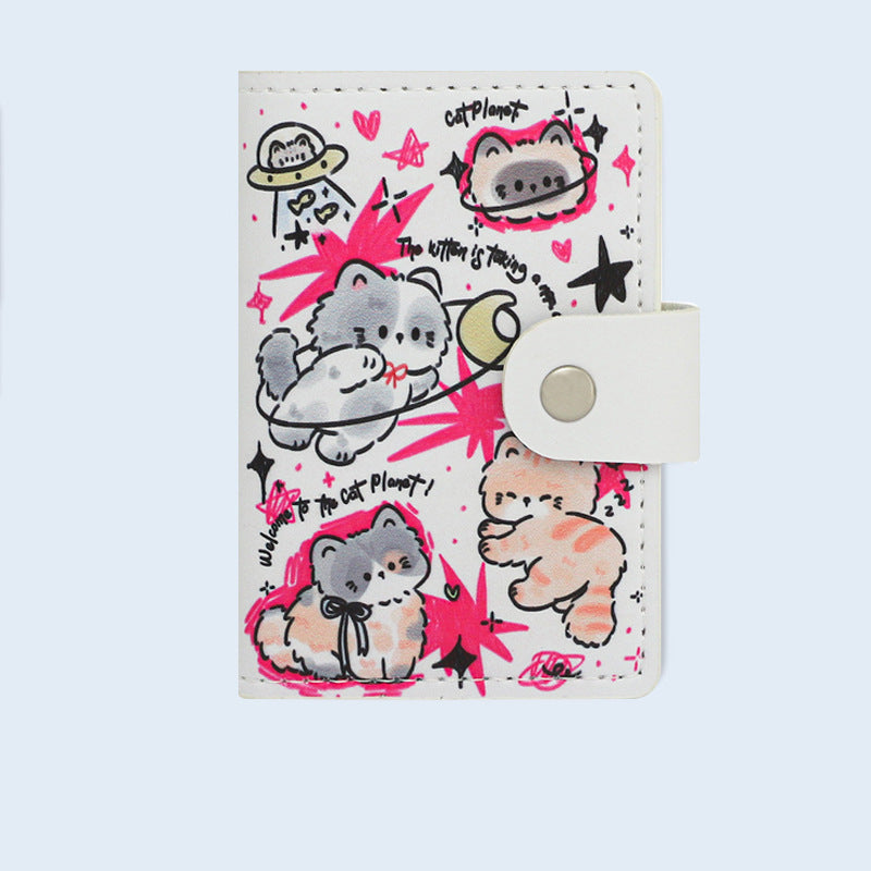 Niedlicher Cartoon-Katzen-Themen-Passholder Brehn