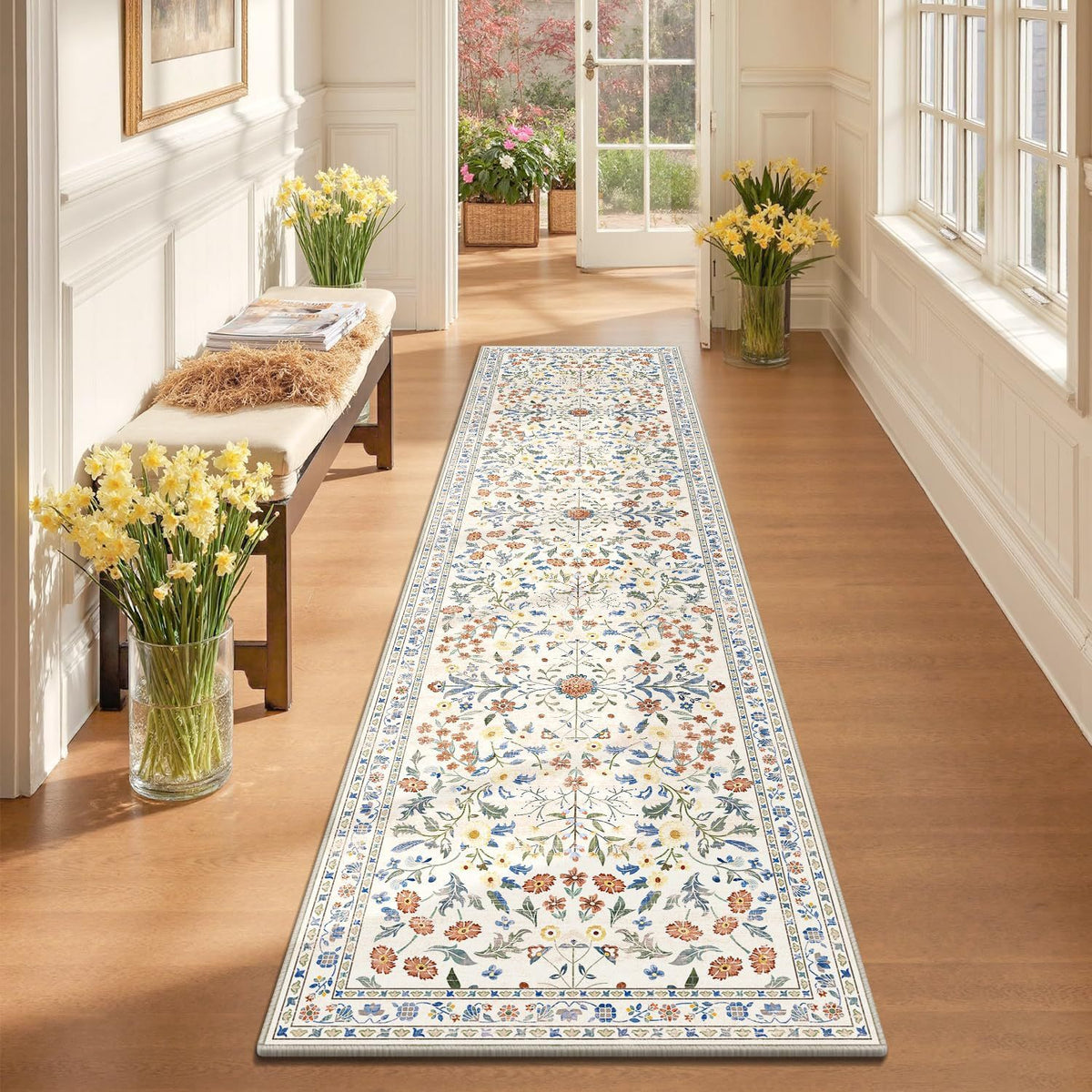 Vintage Floral Runner Mat