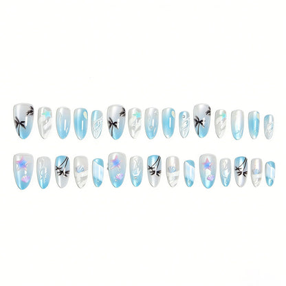 Kunstnagelset mit eleganten Wasser- und Meeresmotiven Brehn