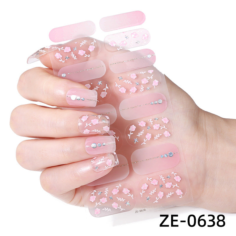 Dekorative Glitter-Nagel-Wraps