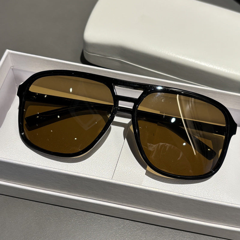Premium Übergroße Winkelform Sonnenbrille Brehn