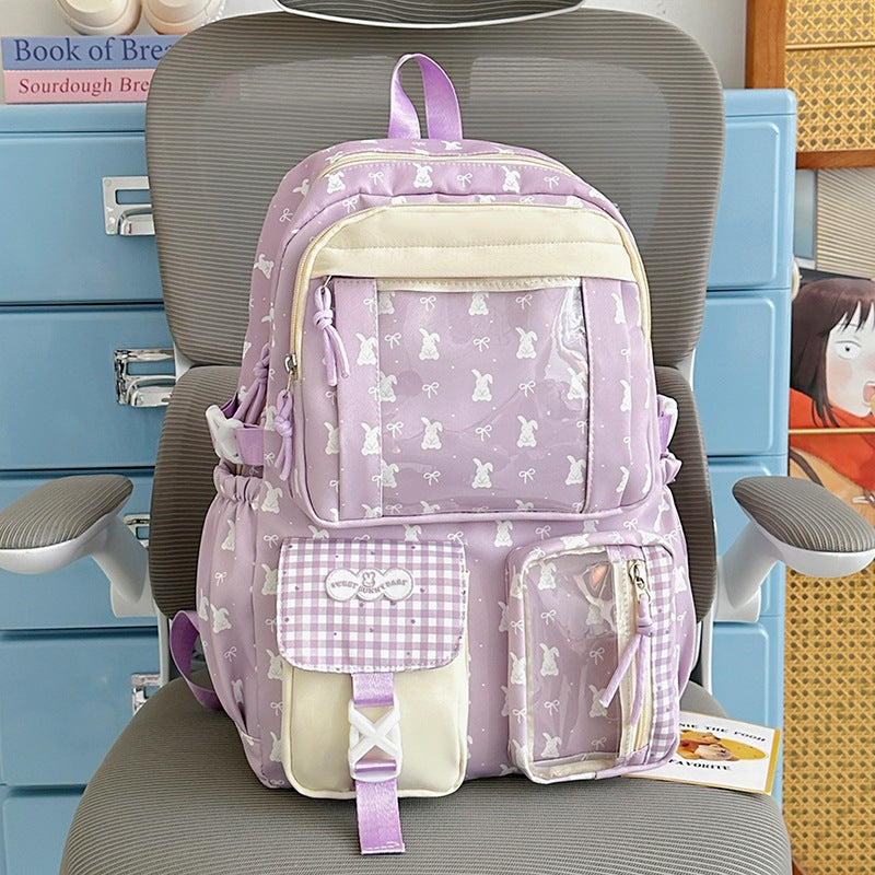 Verspielter Hasen-Themen-Rucksack