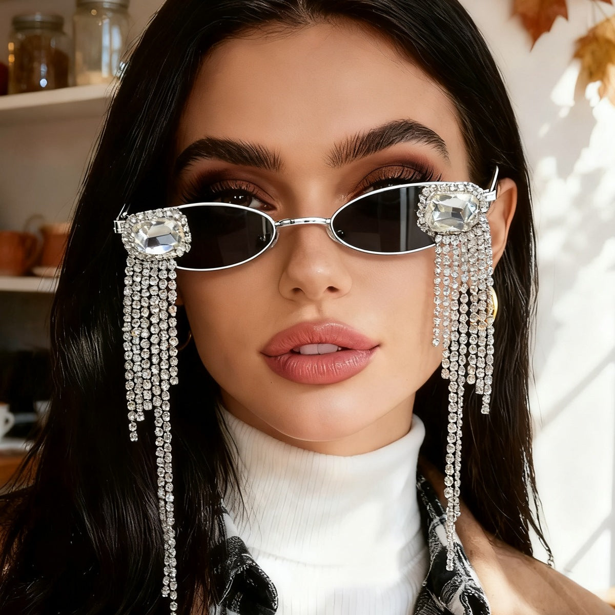 Damen Fashion-Sonnenbrille mit funkelndem Schmuckdetail Brehn