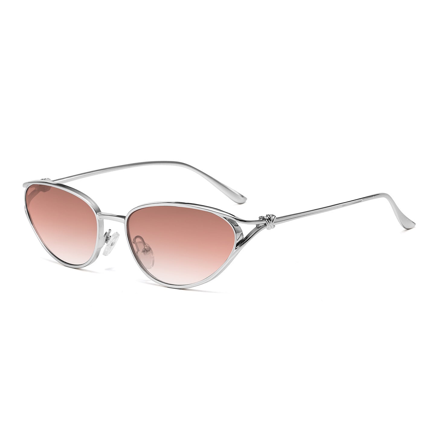 Cat-Eye Sonnenbrille mit eleganten metallischen Akzenten Brehn