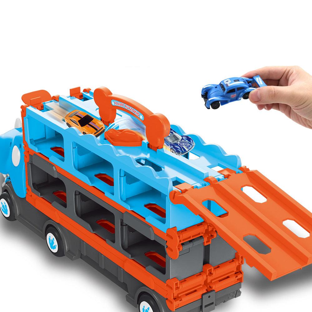 Brehn | Ausklappbarer Dino Renntruck