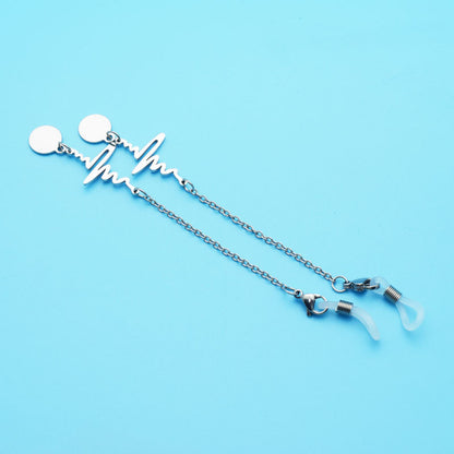 Stylische Herzschlag-Design-Ohrringe Brehn