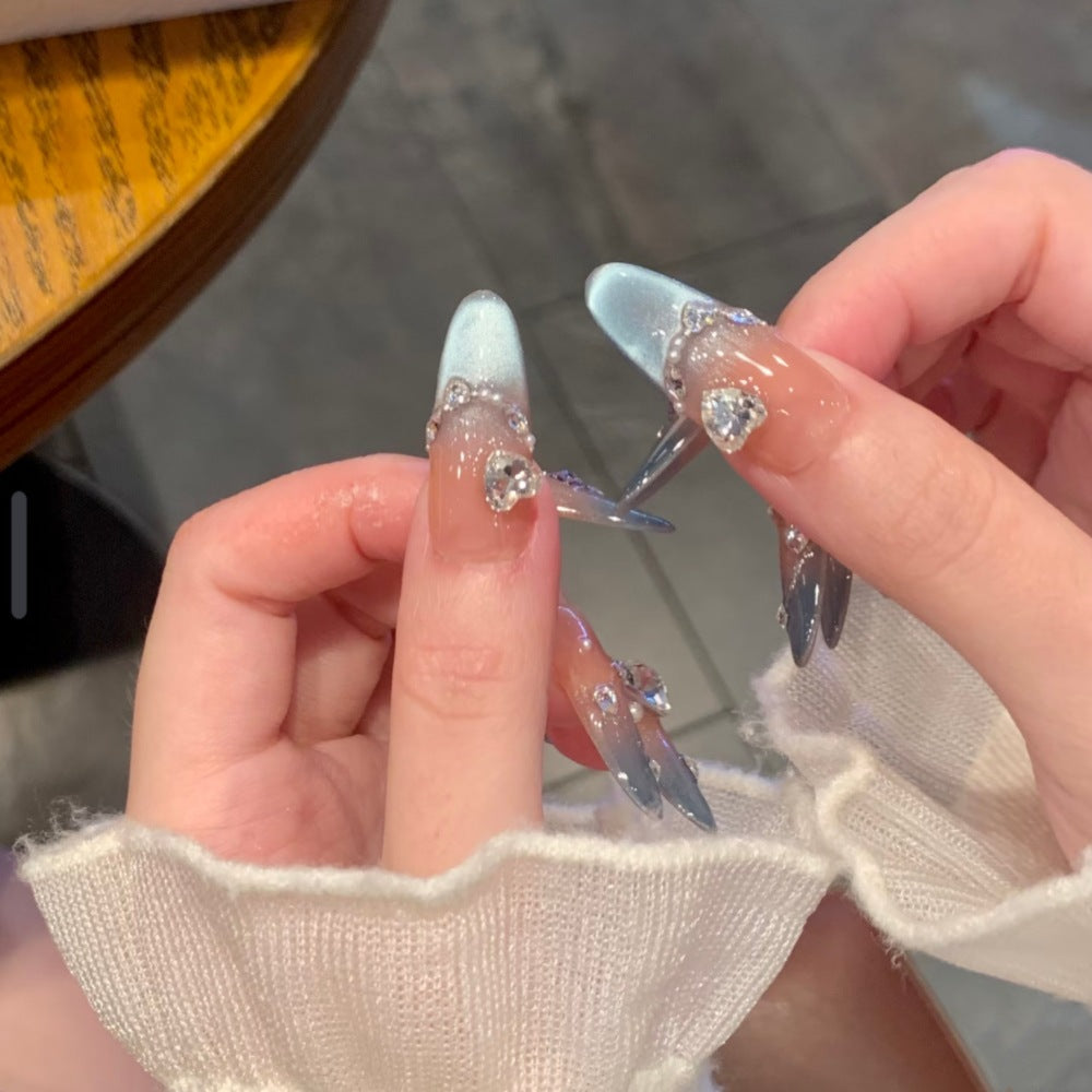 Künstlerisches Langes Stiletto Press-On Nagelset Brehn