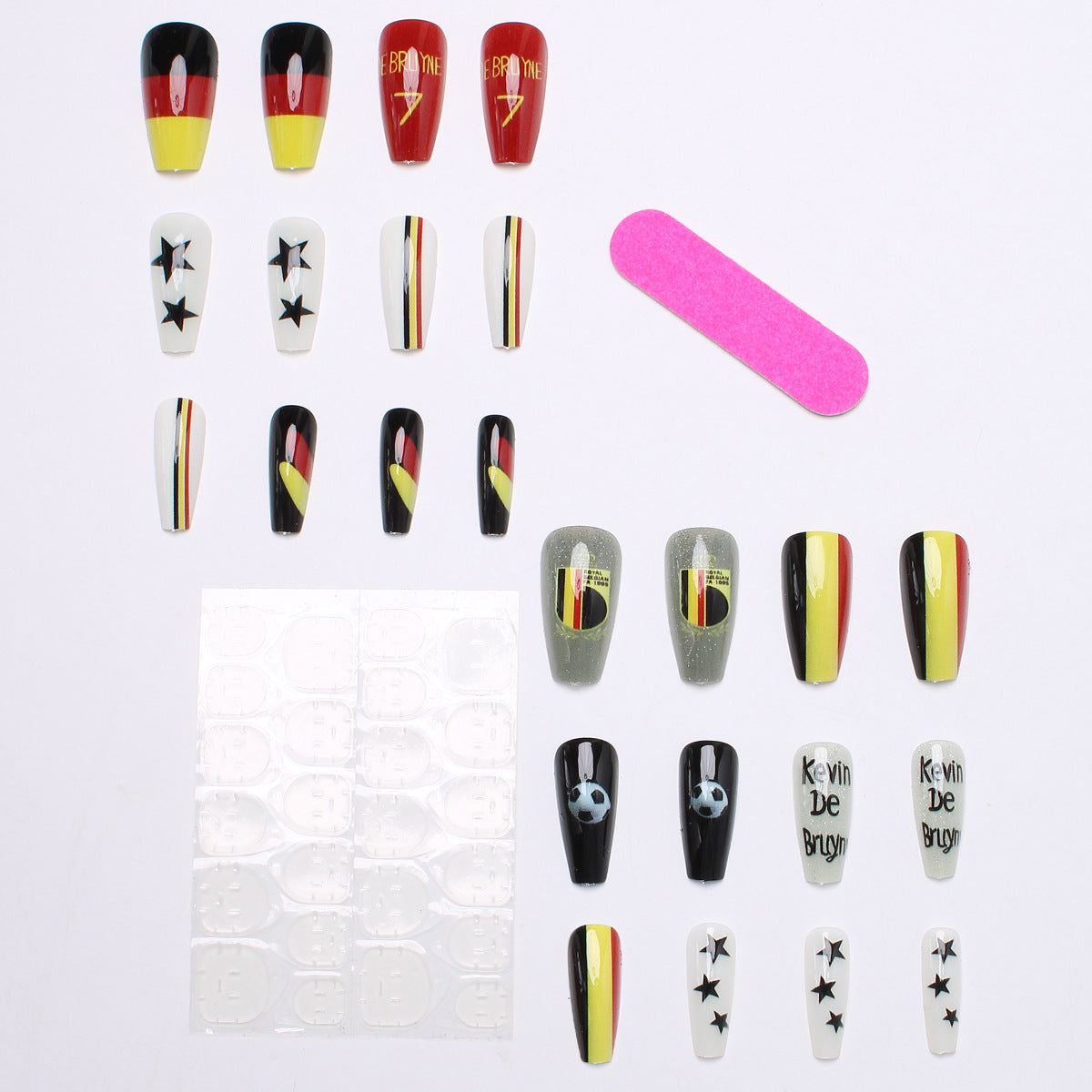 Sport-Themen Press-On Nail Art Brehn