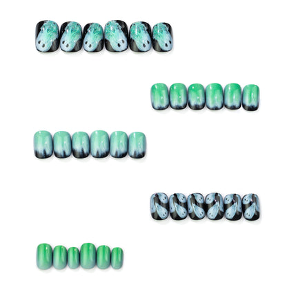Ghostly Glow Press-On Nail Art Set Brehn