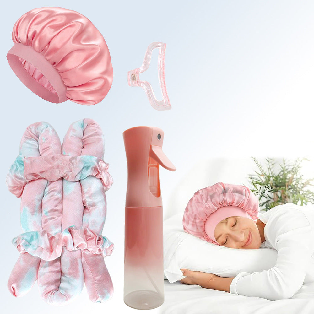 Satin Schlafmütze Set