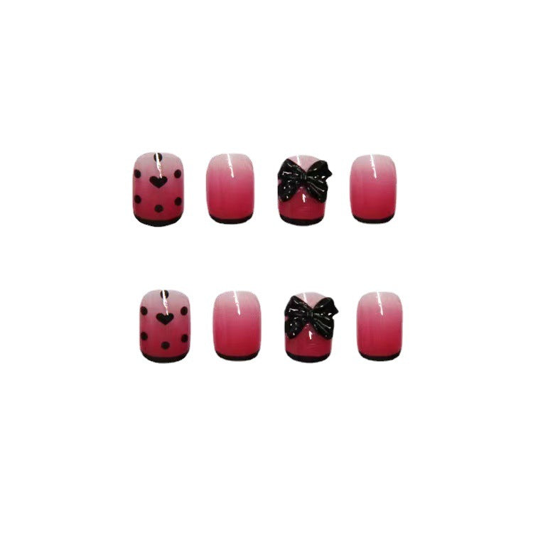 Herz und Schleife-Themen Press-On Nagel Set