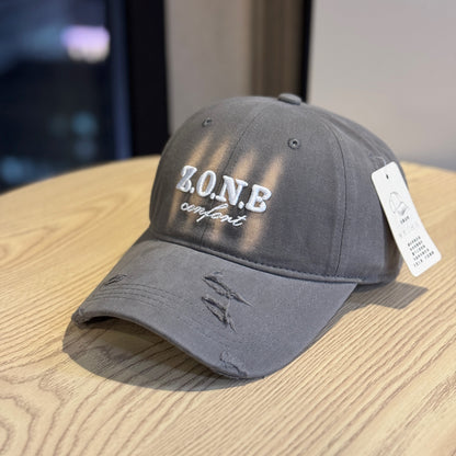 Unisex Distressed Baumwoll Baseballmütze Brehn