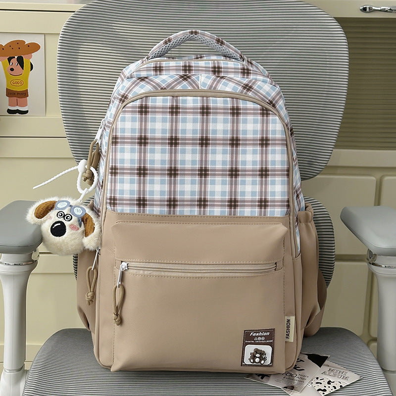 Stylischer moderner gestreifter Rucksack