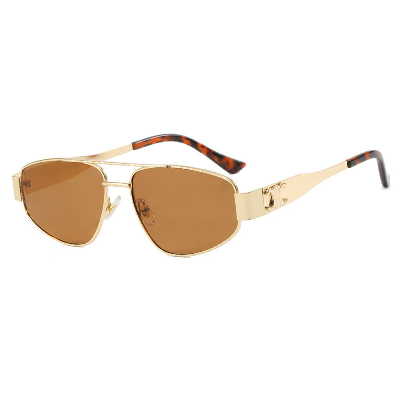 Damen Sportliche Sonnenbrille mit polarisierendem Gläser und elegantem Metallrahmen Brehn