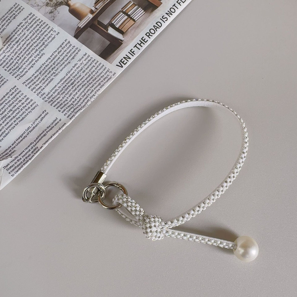Elegante geknotte Perlenarmband-Band Brehn