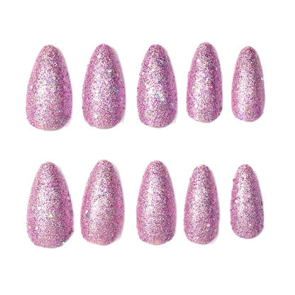 Glamouröse Glitzernde Stiletto-Nagelverstärkungen Brehn