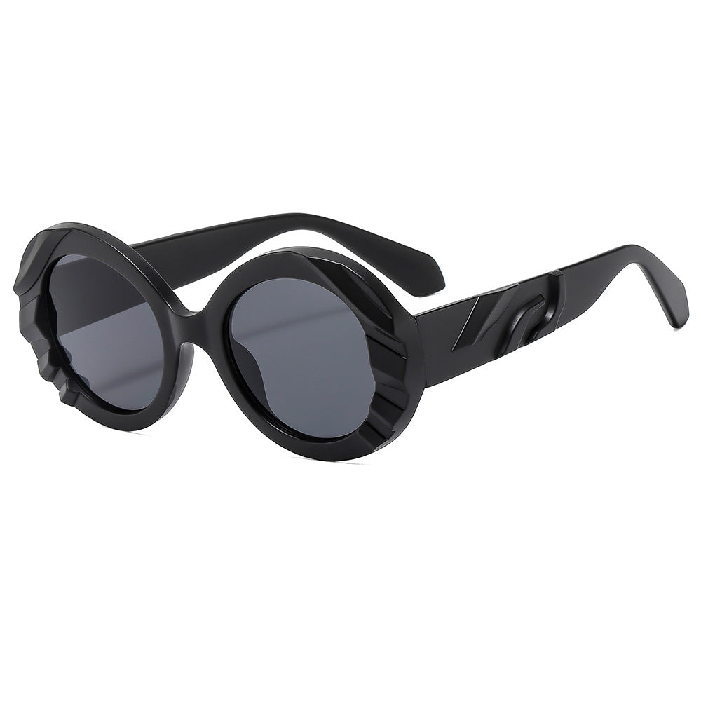 Damen Sonnenbrille mit einzigartigem, strukturiertem Rahmen und schützenden Gläsern Brehn