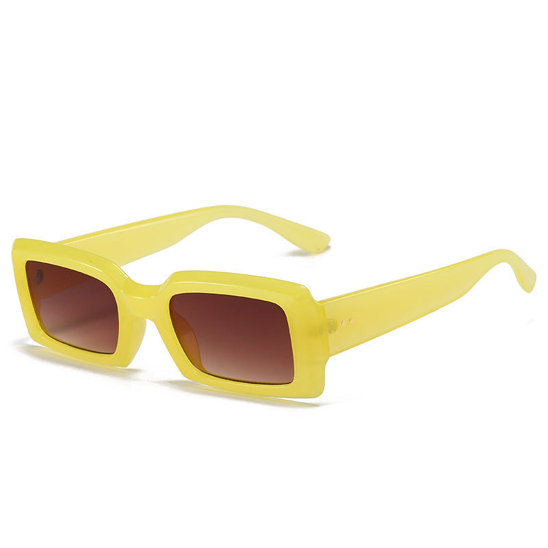 Übergroße geometrische Sonnenbrille mit verlaufenden Gläsern Brehn