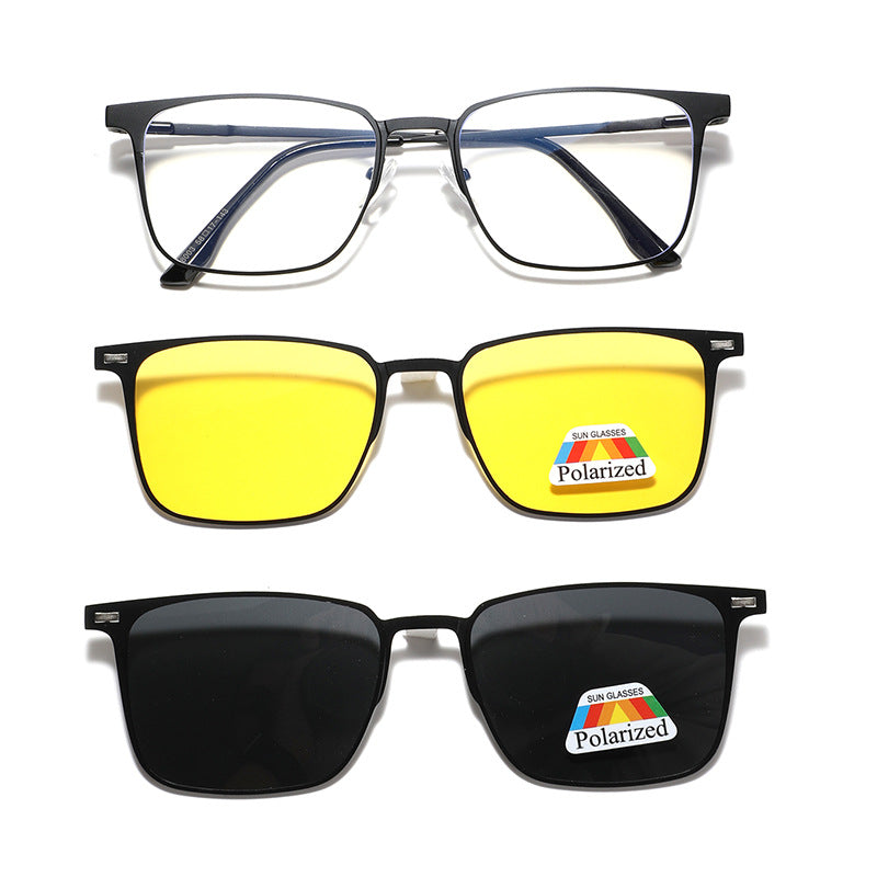 Damen modische Sonnenbrille mit wechselbaren polarisierenden Gläsern Brehn