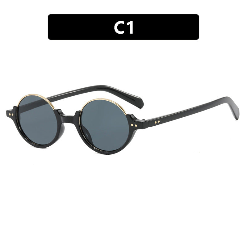 Damen runde Sonnenbrille mit elegantem Kunststoffrahmen Brehn