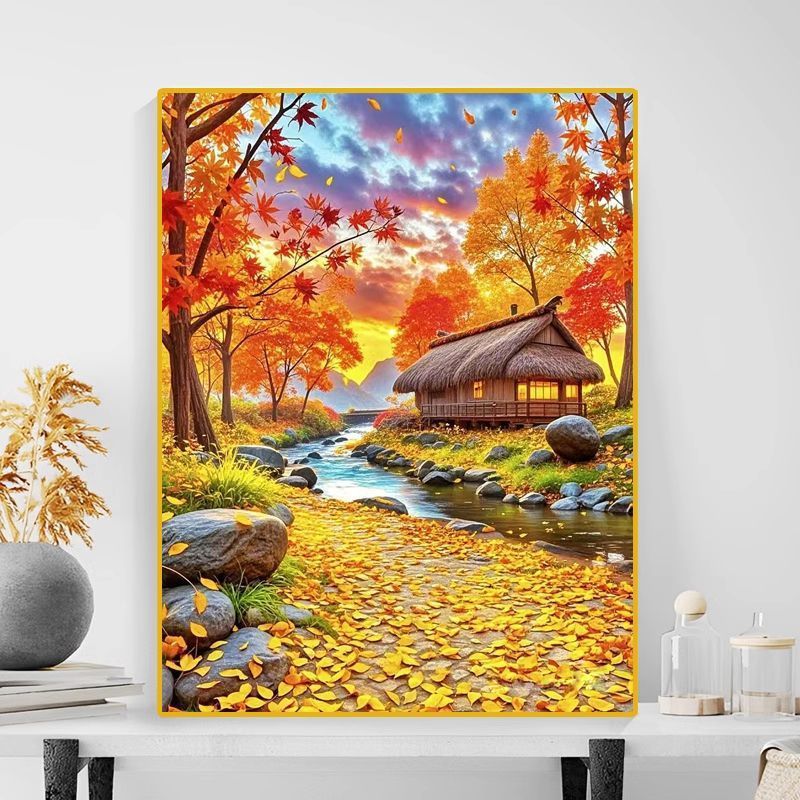 Herbstlandschaft Leinwanddruck Brehn