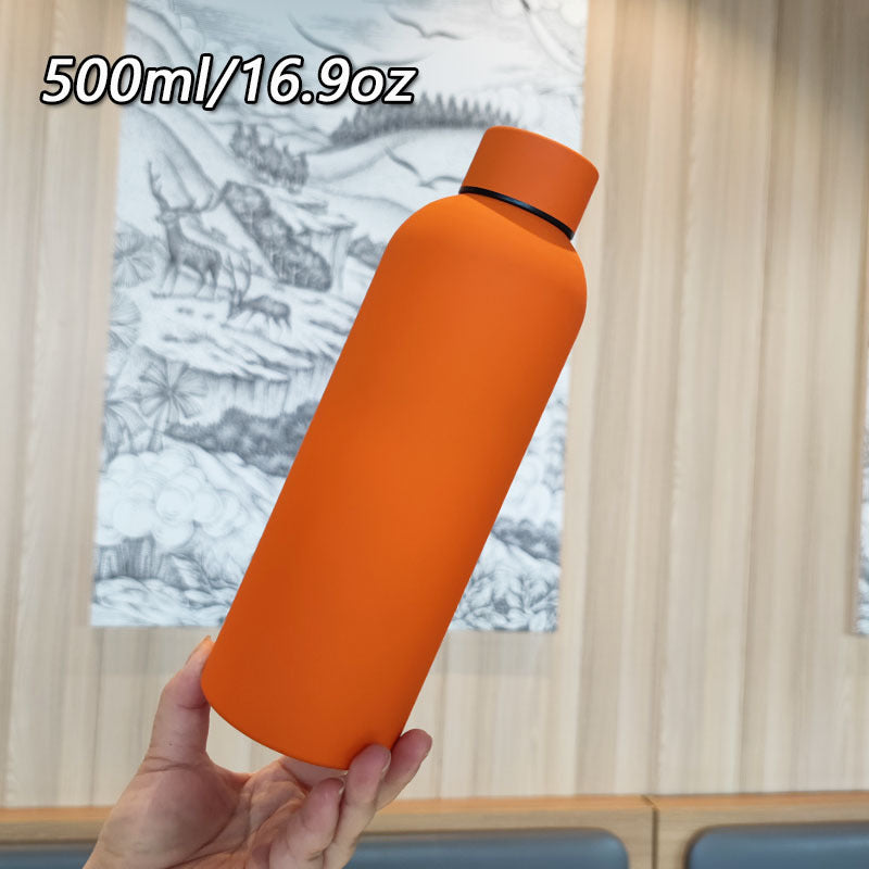 Damen Hochwertige Edelstahltrinkflasche mit rutschfestem Griff Brehn
