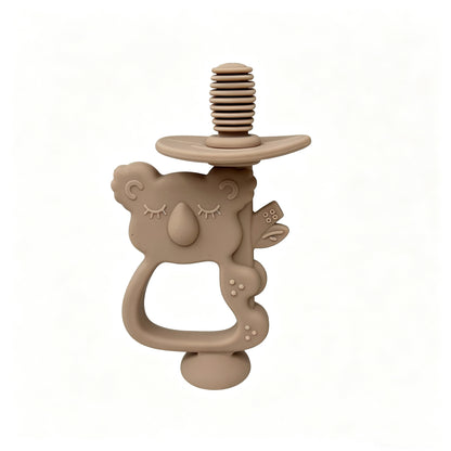 Silicone Koala Beißring mit gerippter Nippel und ergonomischem Griff