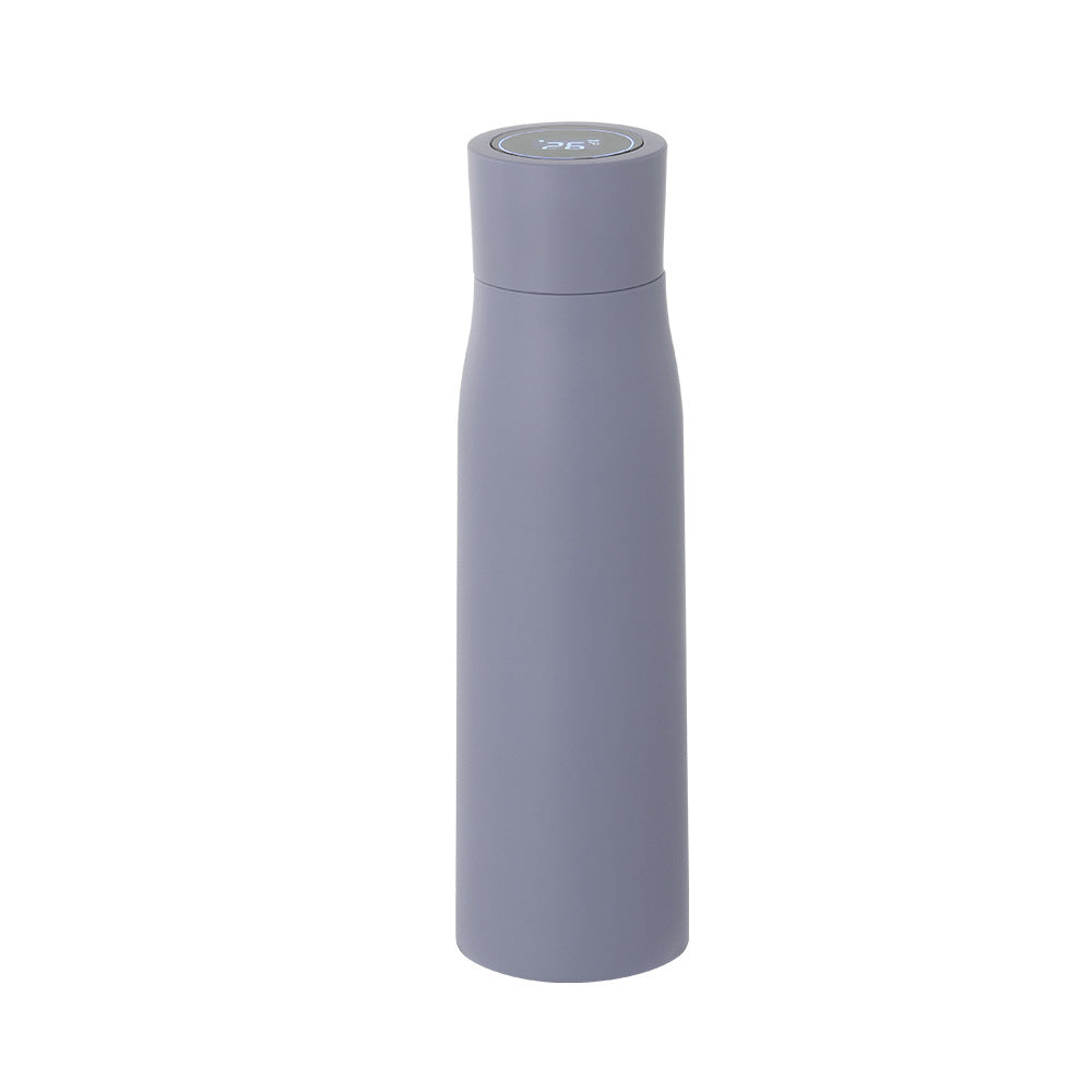 Unisex nan vakuumisolierte Edelstahl-Trinkflasche mit schlankem ergonomischem Design und auslaufsicherem Schraubverschluss Brehn