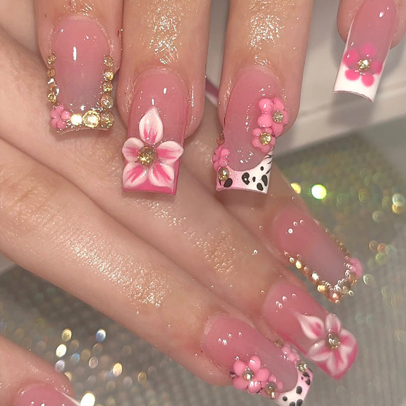 Künstlerisches Blumenpress-on Nageldesign Brehn 1789389515