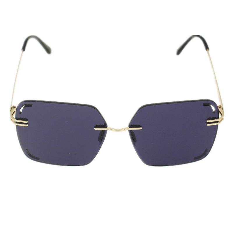 Damen quadratische Sonnenbrille mit verziertem Metalldetail Brehn