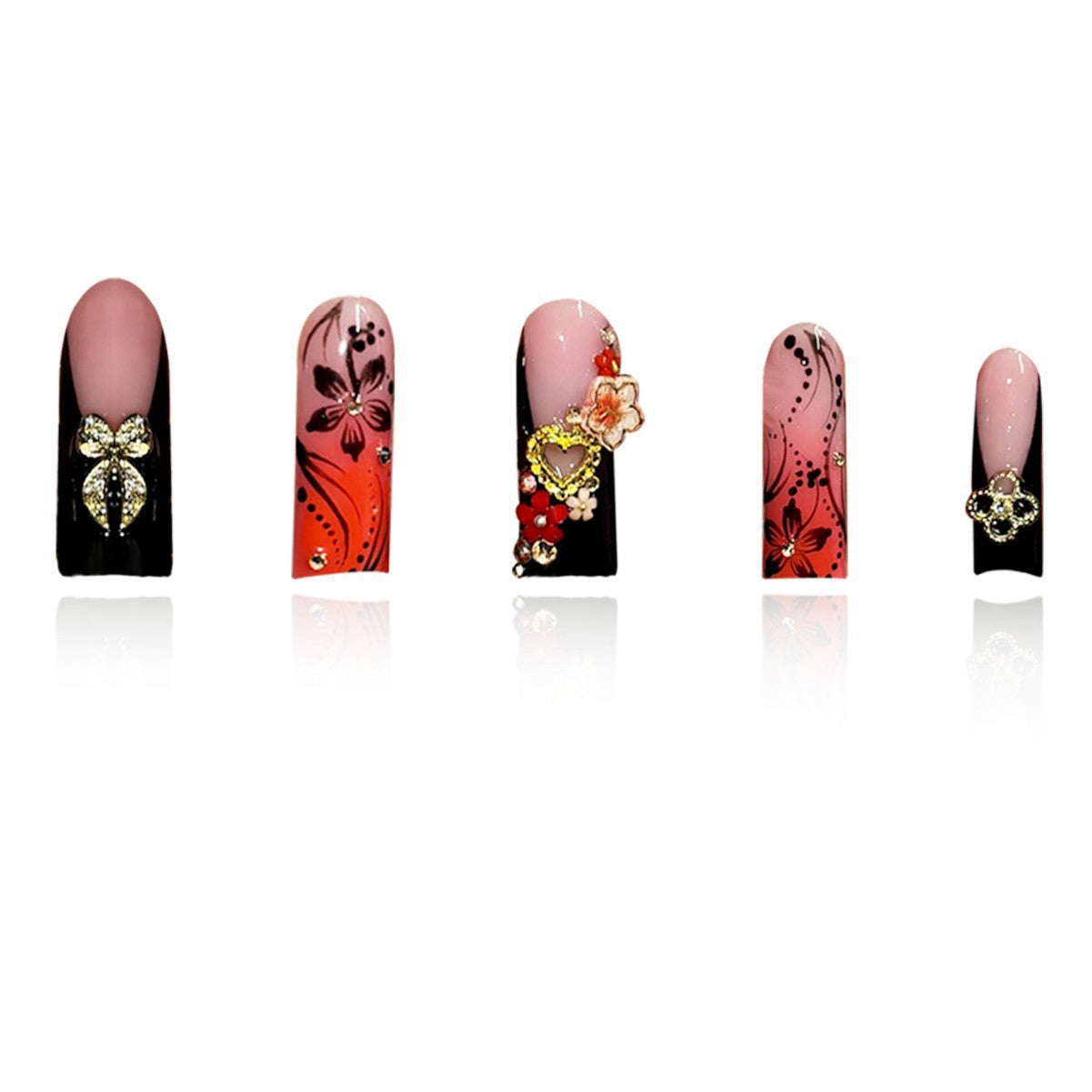 Premium Dekorative 3D Nagelkunst Designs Brehn