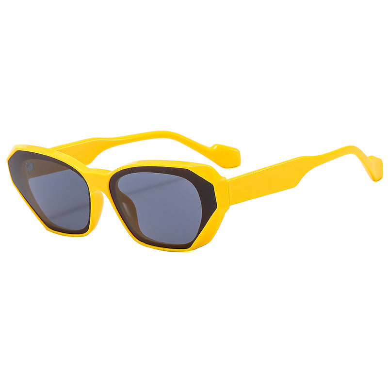 Damen trendige polygonale Sonnenbrille Brehn