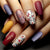 Kunstnägel Set mit floralen und geometrischen Mustern Brehn