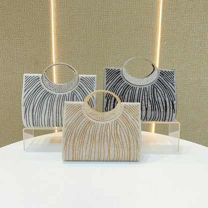 Glamouröse Abendhandtasche mit Strass-Design