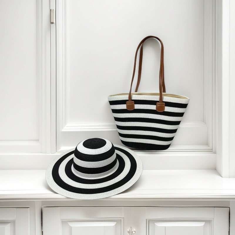 Strandtasche mit Bunten Streifen Brehn