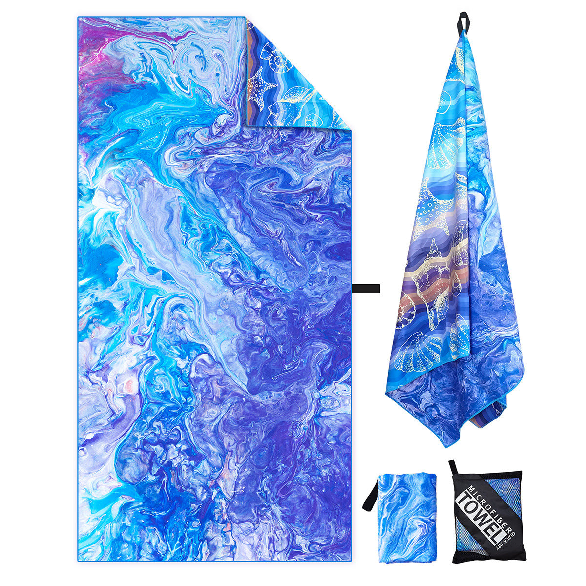 Strandtuch mit artistischem Mandala-Design Brehn