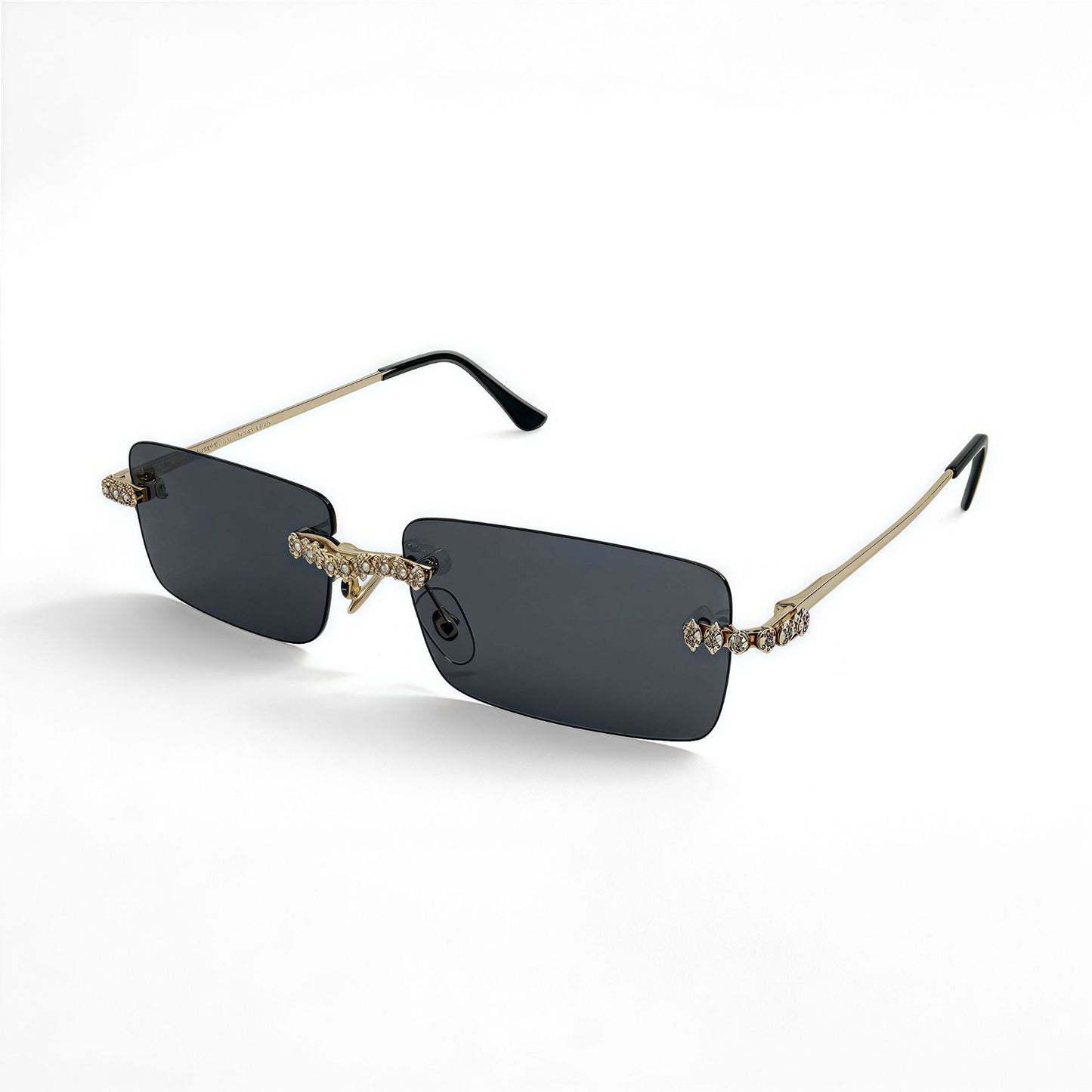 Damen Modische Sonnenbrille im extravaganten Design mit funkelndem Rahmen Brehn