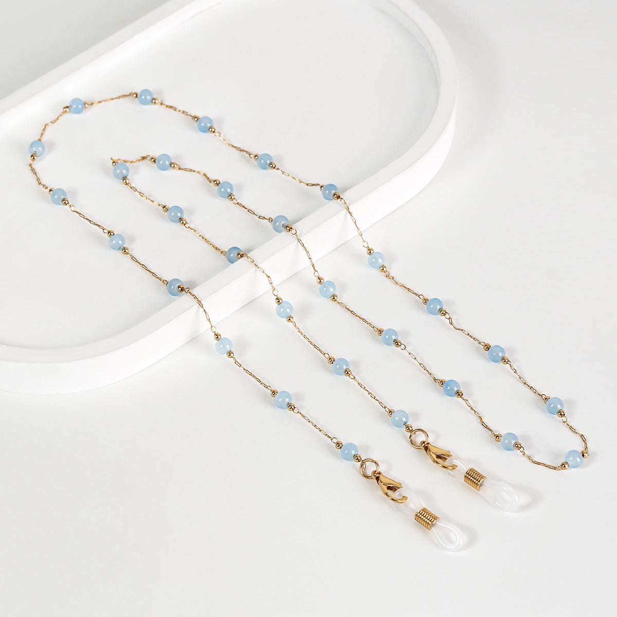 Elegante Perlen Brille Kette Brehn