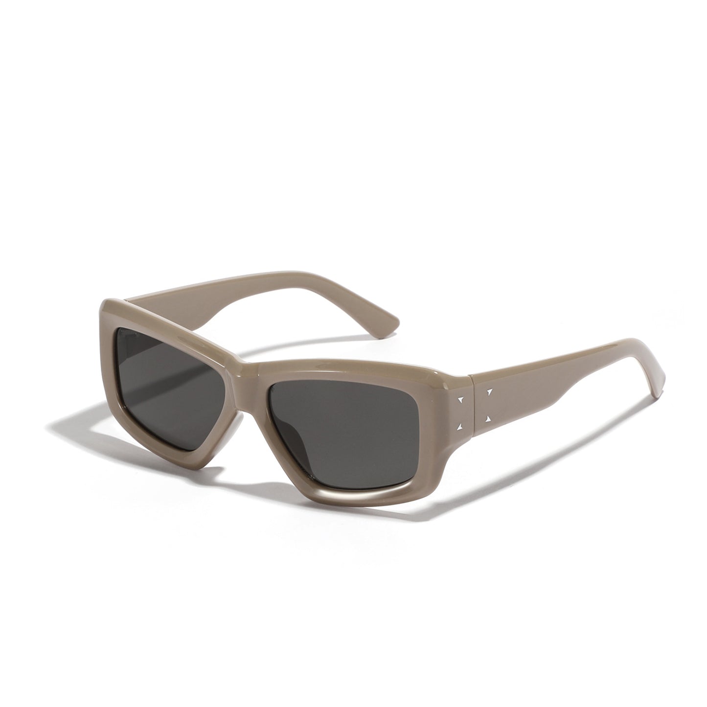 Damen oversized geometrische Sonnenbrille mit modernem Rahmen Brehn