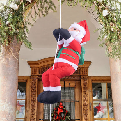 Dekorative Weihnachtsmann Figur mit Seil