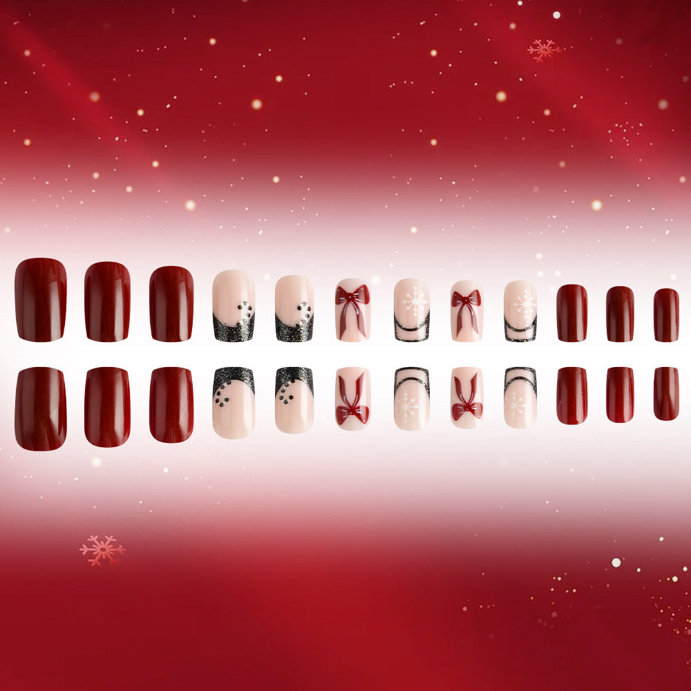 Festive Glamouröse Press-On Nagelkunst Set Brehn