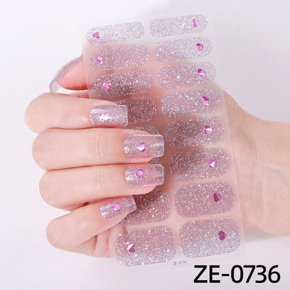 Künstlerische Nagelkunst-Wickel