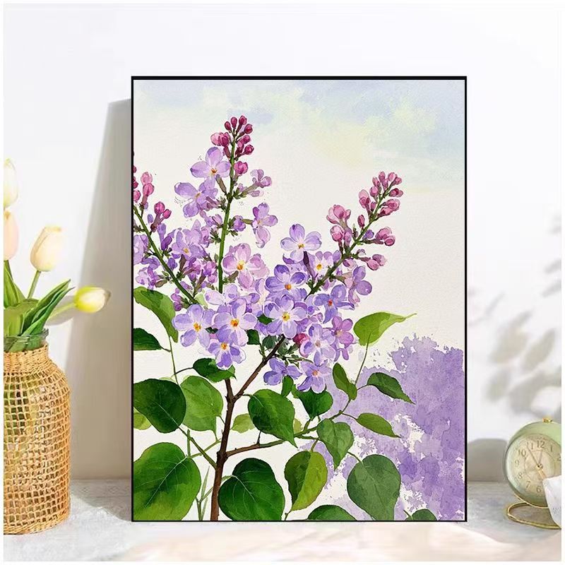Floral Aquarell Leinwand Kunst-Druck Brehn