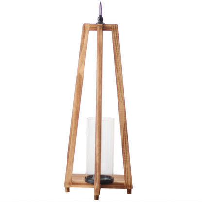 Elegante Laterne aus Holz und Glas Brehn