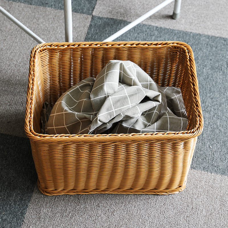 Unisex Praktischer Aufbewahrungskorb aus hochwertigem Rattan Brehn