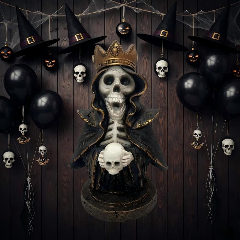 Dekorative Totenkopfstatue Brehn