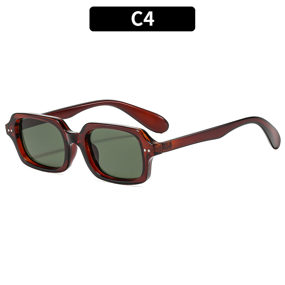 Trendige Übergroße Rechteckige Sonnenbrille
