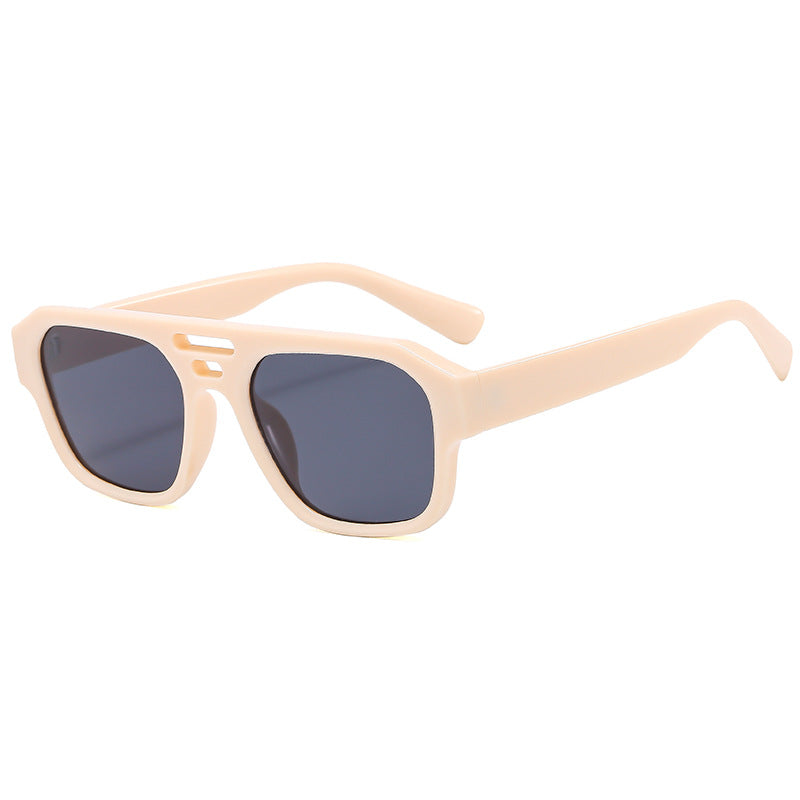 Damen Modische Sonnenbrille mit kantigem Design und UV-Schutz Brehn