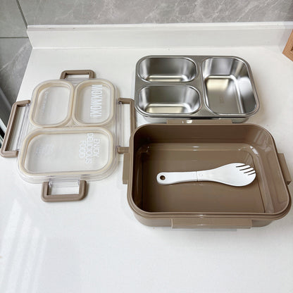 Premium Edelstahl Multi-Compartment Lebensmittel Aufbewahrungsbehälter